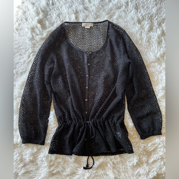 MICHAEL Michael Kors Tops - MICHAEL Michael Kors | Black Mesh Top